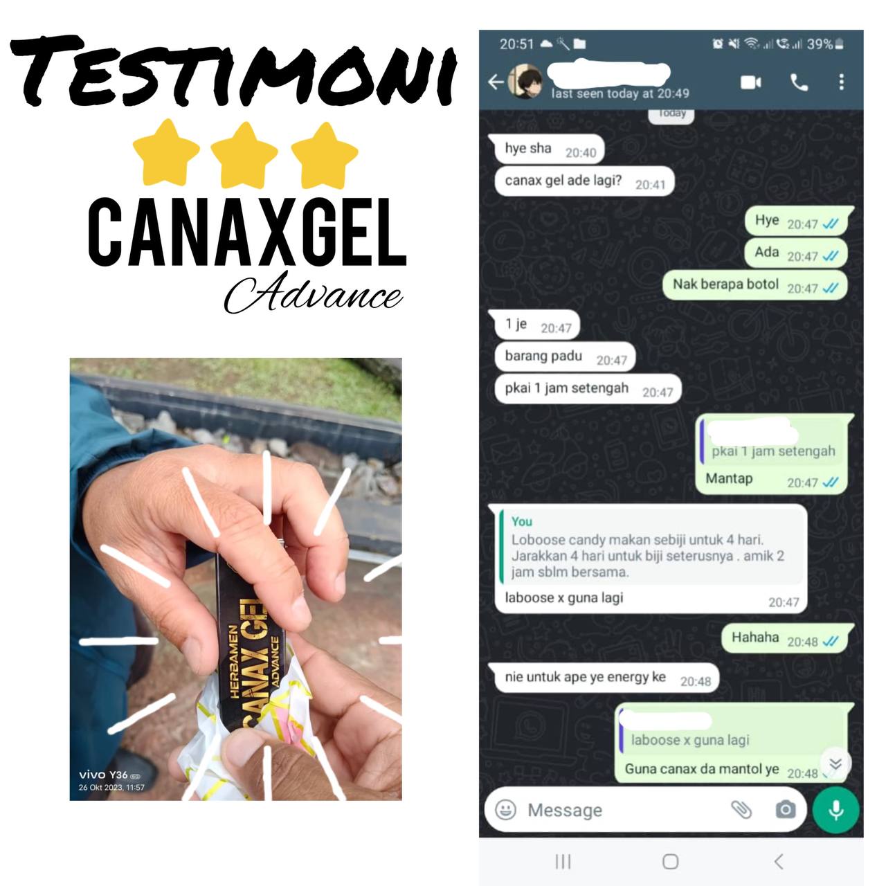 HERBAMEN CANAX GEL 10 CANAX GEL